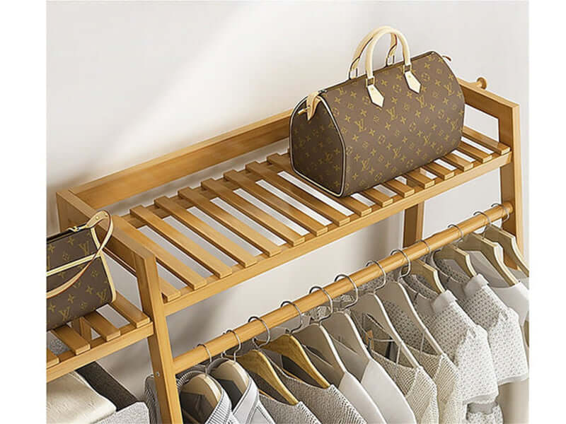 Bamboo Wardrobe Cloth Organizer - The Shopsite