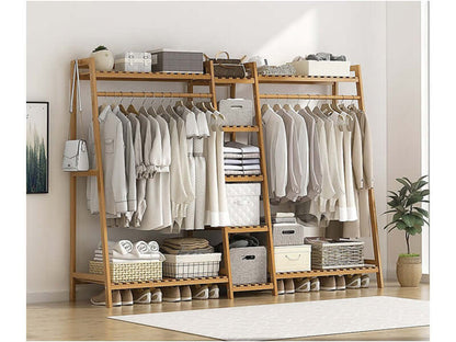 Bamboo Wardrobe Cloth Organizer - The Shopsite