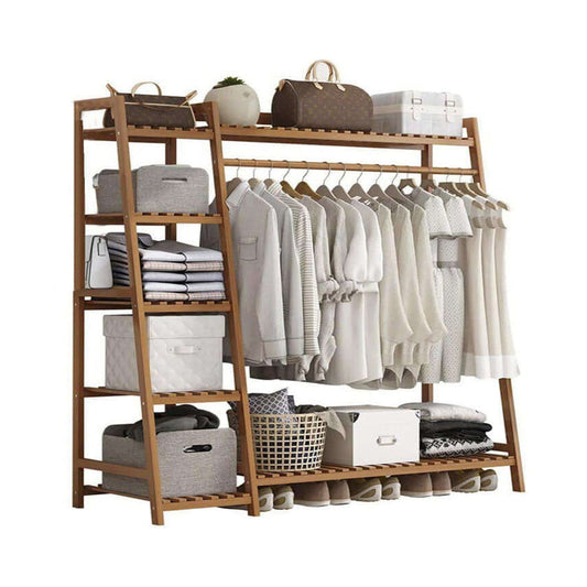 Bamboo Wardrobes Clothes Rack