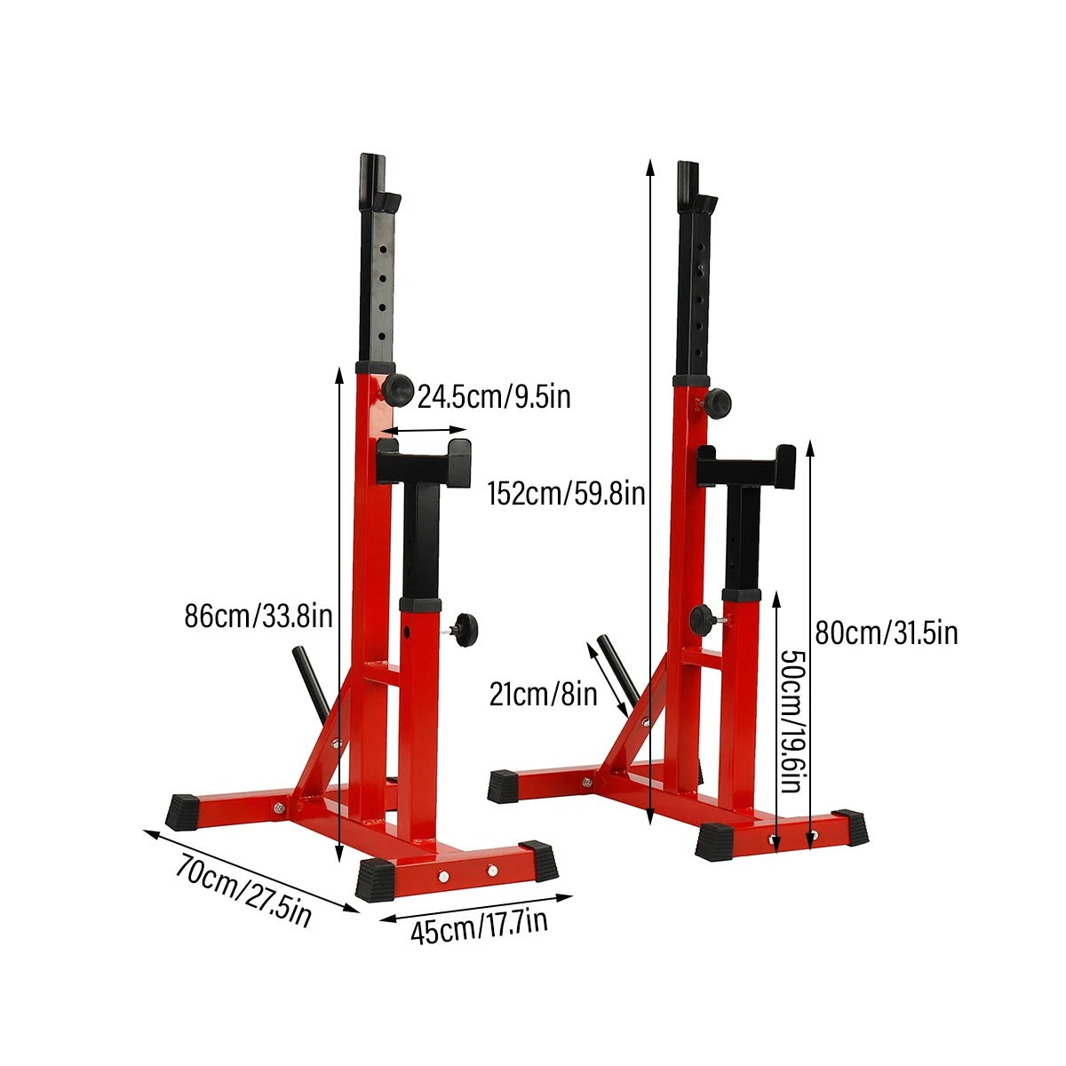 Multi-Adjustable Squat rack Lifting Barbell Stand Fitness Rack