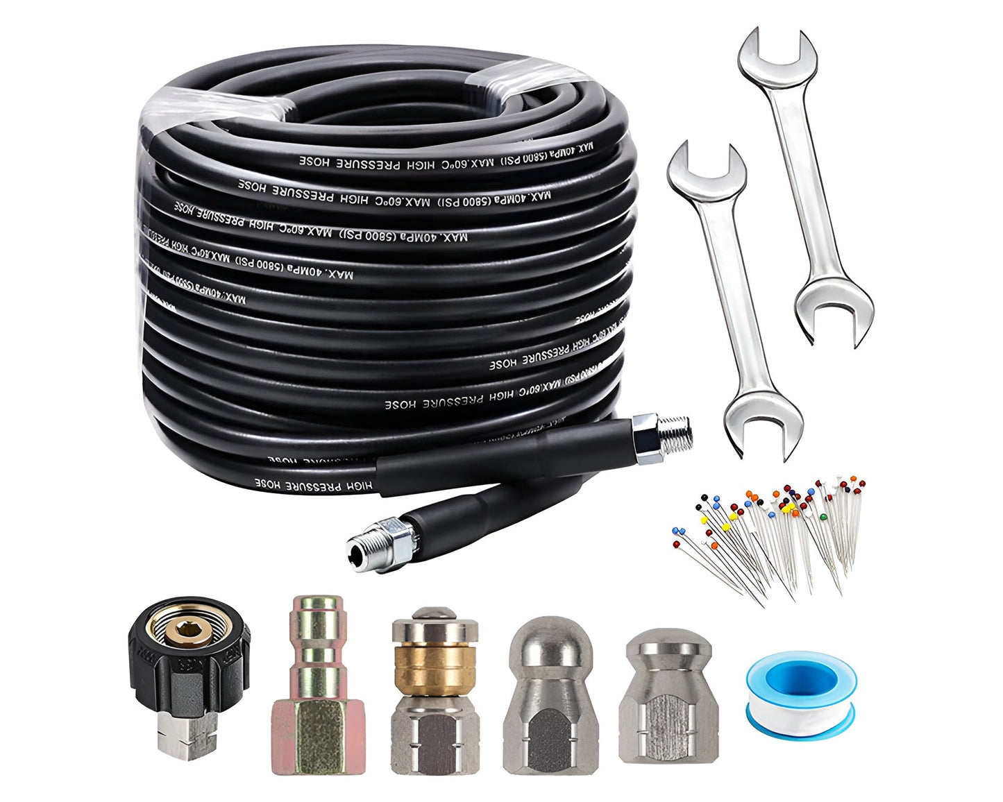 Drain/Pipe Cleaning Kit 15m