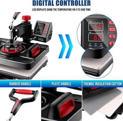 Swing away heat press