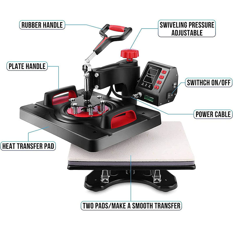 Heat press with timer