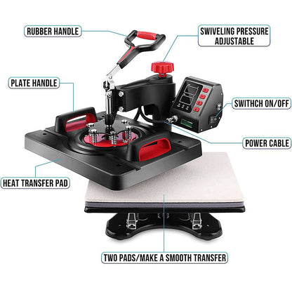 Heat press with timer