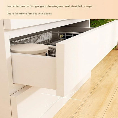 Modern white bedroom dresser