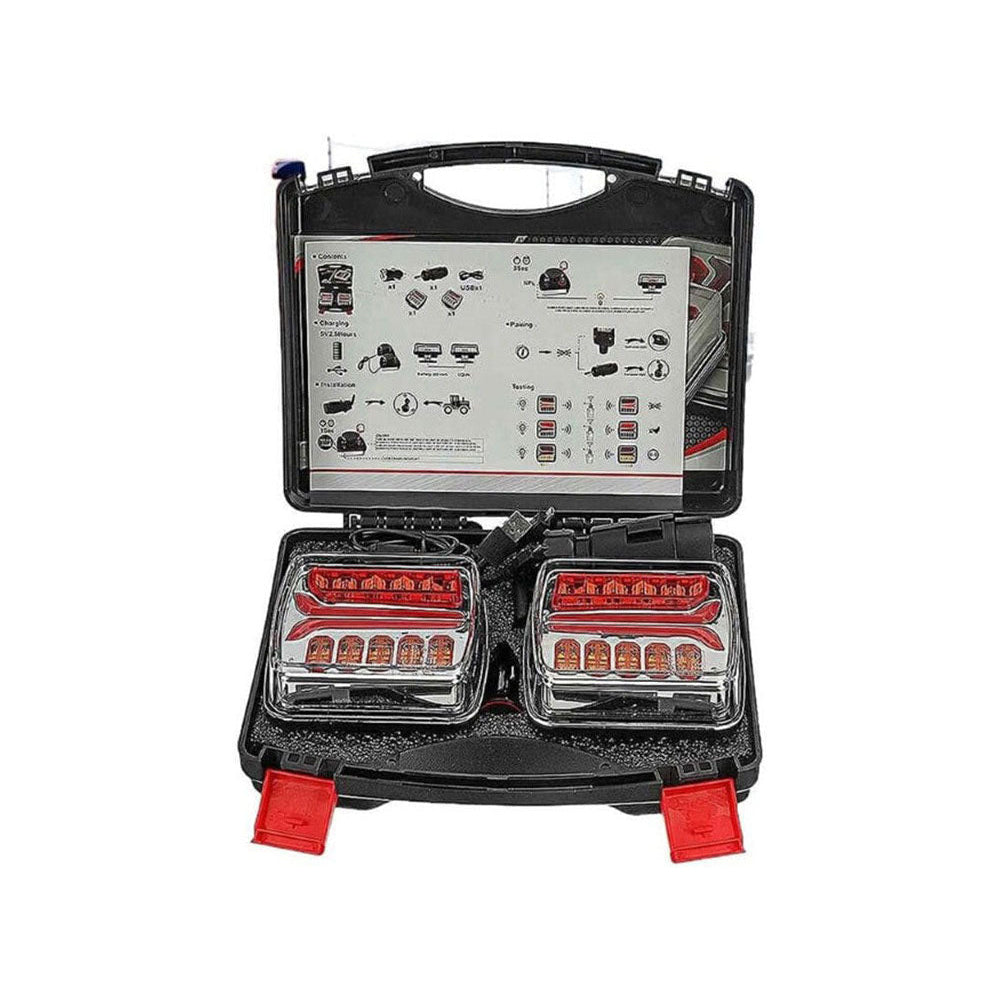 Magnetic Wireless LED Trailer Truck Tail Lights Kit