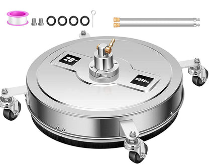 Surface cleaner rotating turbo nozzle
