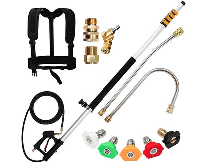 Telescoping Pressure Washer 7.3m Pole with Harness