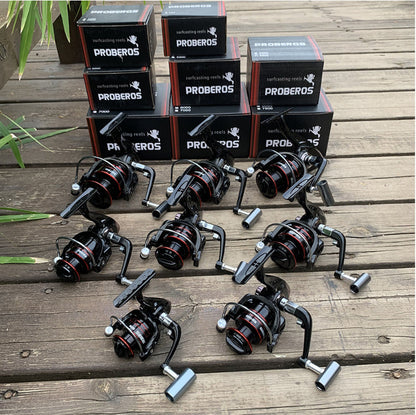 Metal Spinning Fishing Reel Left/Right Retrieve 5.2:1 12 Ball Bearings