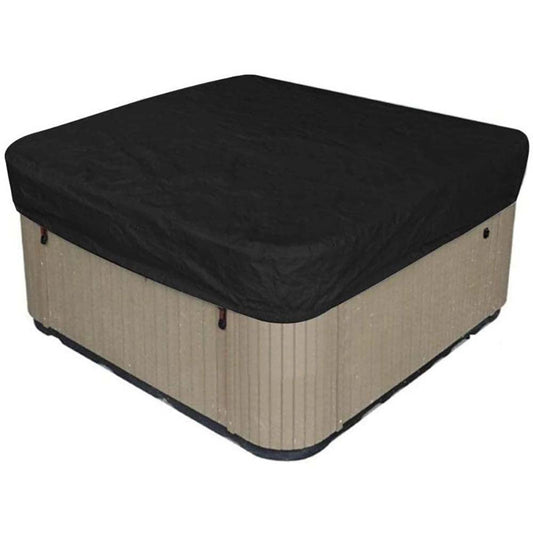 Square hot tub cover black