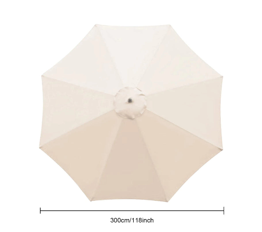 5 Colours 2.7M Parasol Replacement Cloth Round Garden Umbrella Cover For 8-Arm