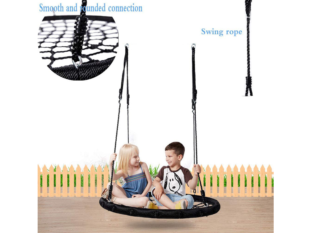 black spider web swing