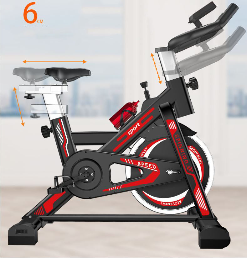 Spin bike with ergonomic seat