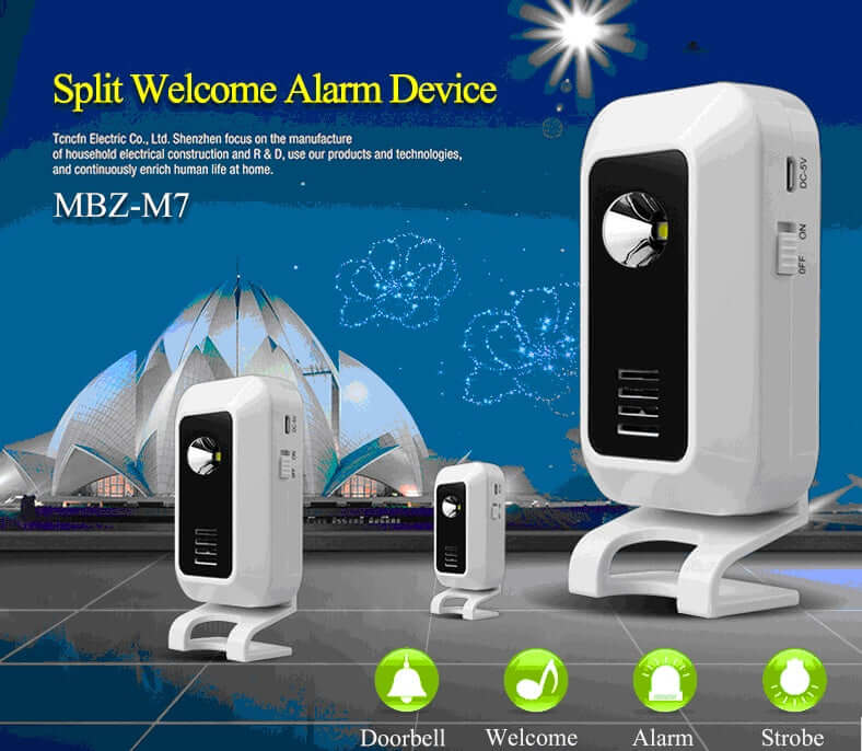 Doorbell with night light