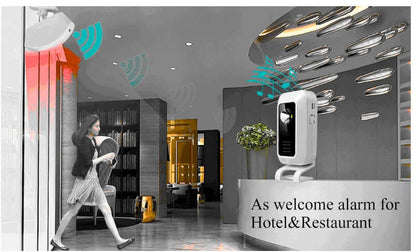 Wireless doorbell with sensor