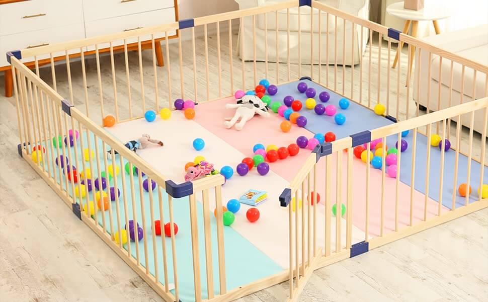 Baby Playpen Kids Play Fence with Door - The Shopsite