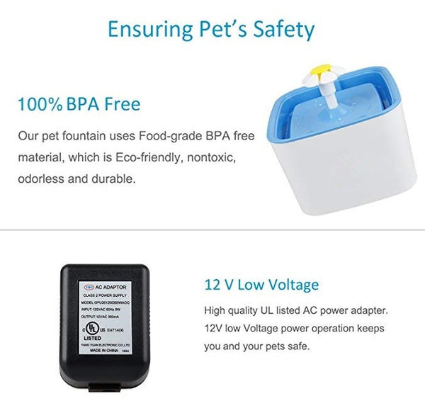 Pet Water Fountain Automatic Cat & Dog Water Fountain - The Shopsite