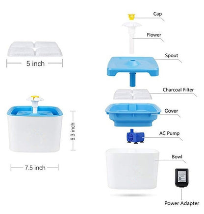 Pet Water Fountain Automatic Cat & Dog Water Fountain - The Shopsite
