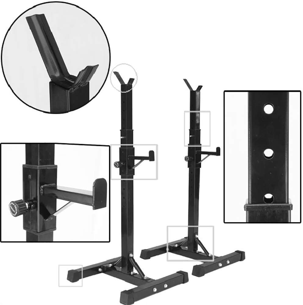 Squat Rack Weight Adjustable Lifting Stand - The Shopsite