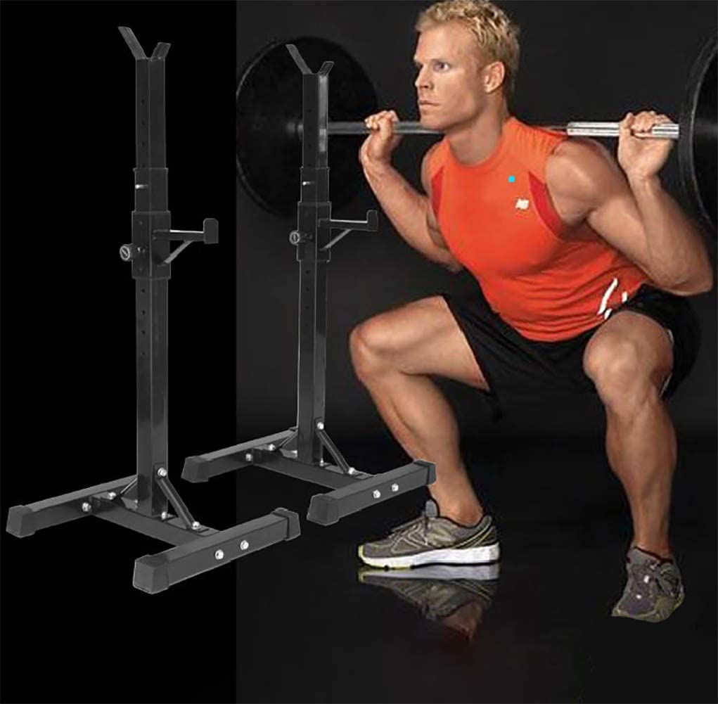 Squat Rack Weight Adjustable Lifting Stand - The Shopsite