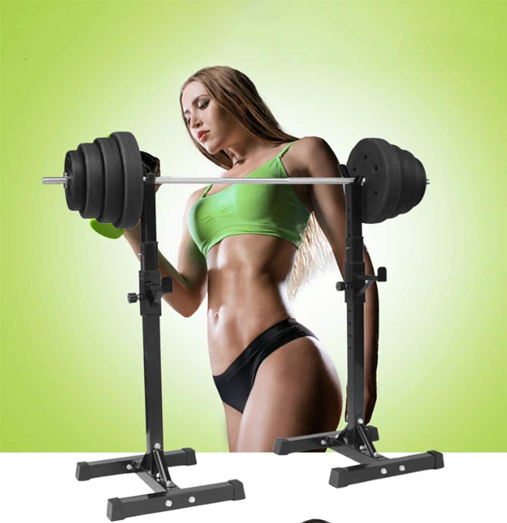 Squat Rack Weight Adjustable Lifting Stand - The Shopsite