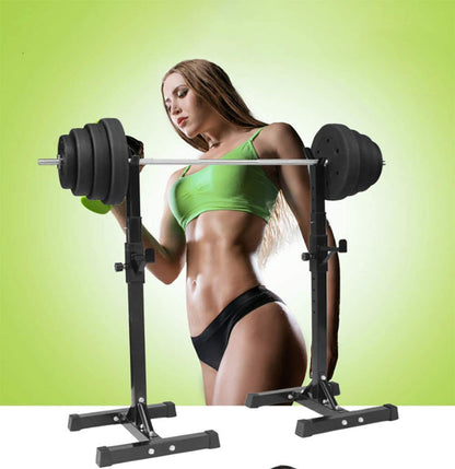 Squat Rack Weight Adjustable Lifting Stand - The Shopsite