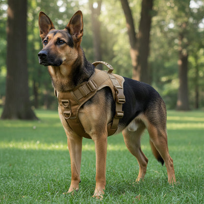 Tactical Dog Harness Training Walking Collar Vest Pet Adjustable Chest Strap