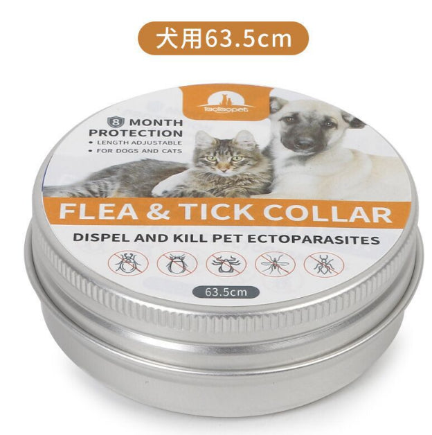 Flea and Tick Collar for Dogs, 8-month Flea and Tick Collar for Dog 63.5cm
