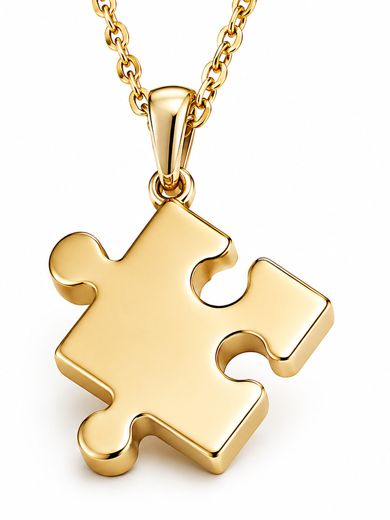 SS Puzzle Necklace - Gold