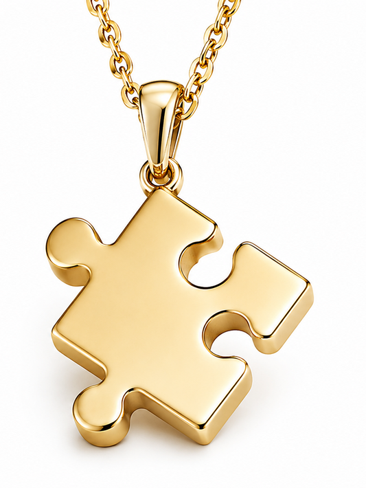 SS Puzzle Necklace - Gold