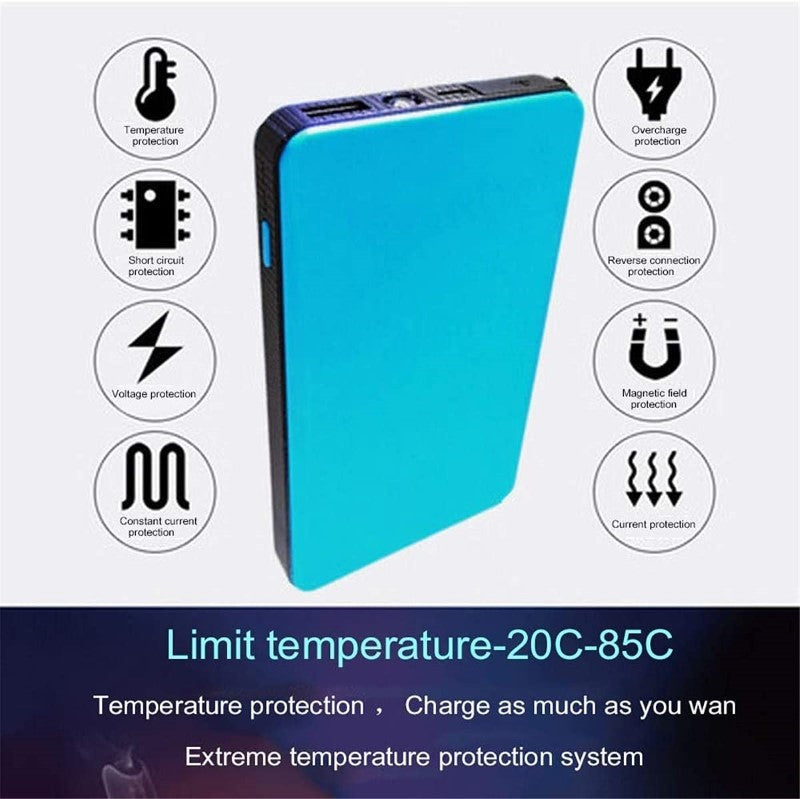 Safe car jump starter device