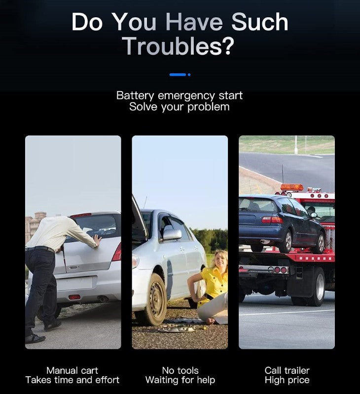 Portable car battery starter