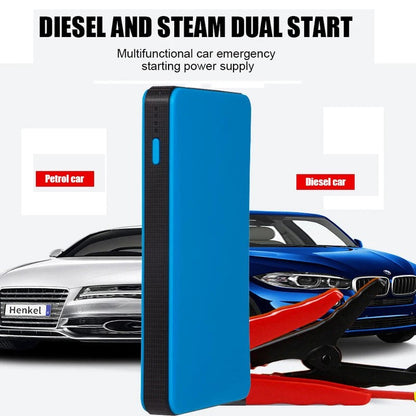 Car jump starter with clamps