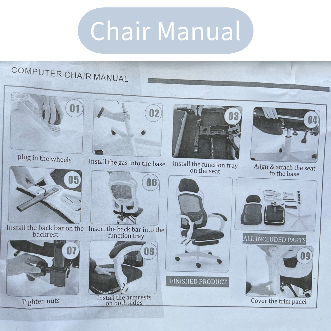 Office Chair Computer Chair with foot rest
