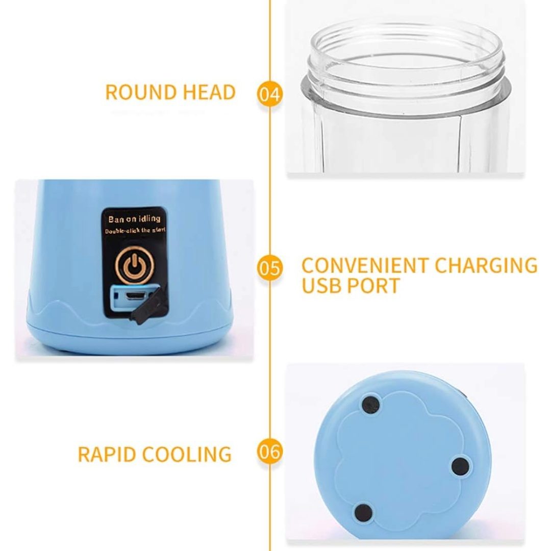 Portable Juicer Blender Mixer with 6 Blades