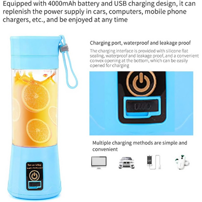 Portable Juicer Blender Mixer with 6 Blades