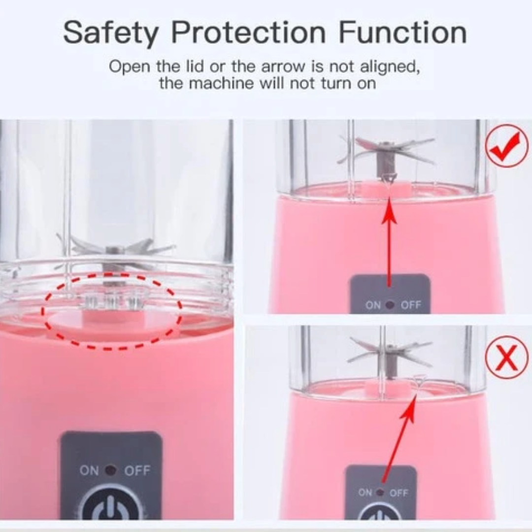 Portable Juicer Blender Mixer with 6 Blades