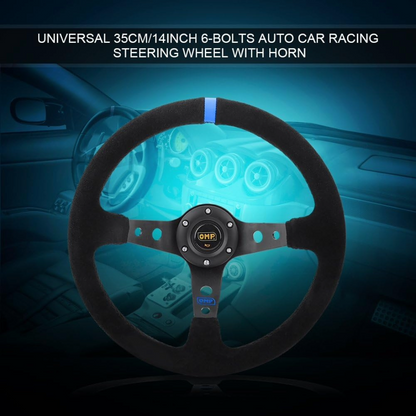 Car Steering Wheel 350mm (Blue)