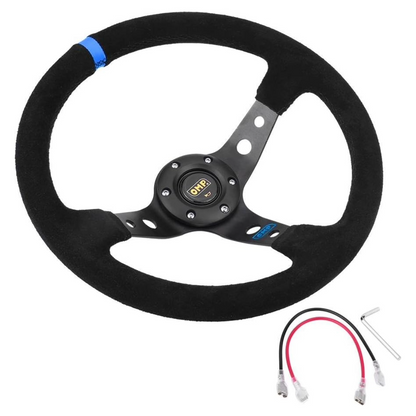 Car Steering Wheel 350mm (Blue)