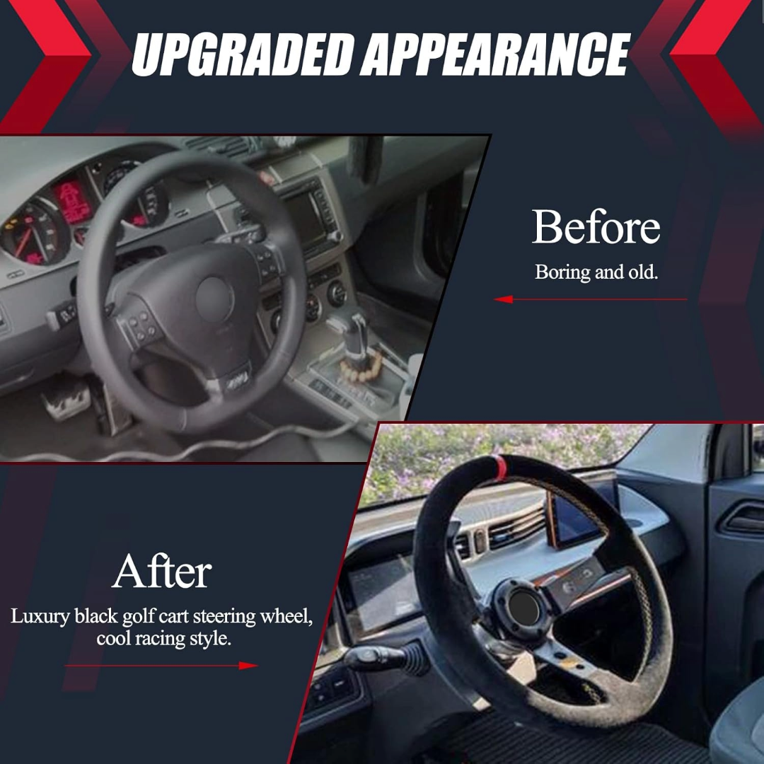 Car Steering Wheel 350mm (Red)