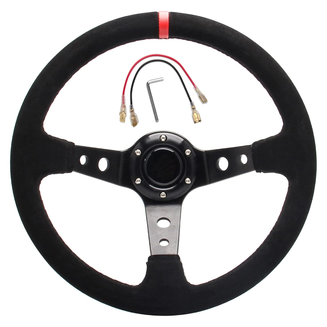 Car Steering Wheel 350mm (Red)