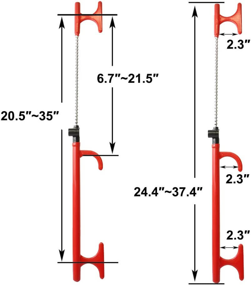Twin hooks lock design