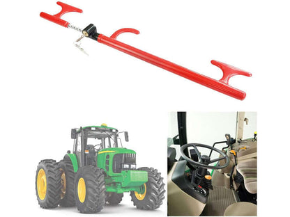 Steering lock with keys