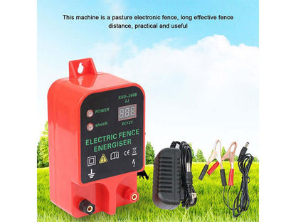 Electric fence pulse output