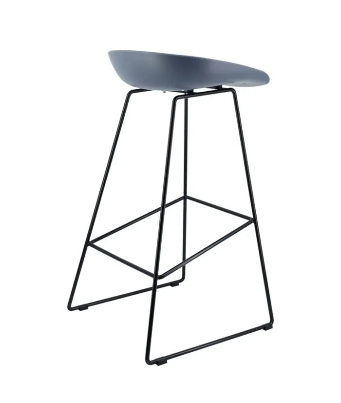 Modern Scandinavian Bar Stool Metal Leg BarStool