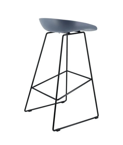 Modern Scandinavian Bar Stool Metal Leg BarStool