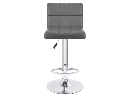 Adjustable Swivel Armless Bar Stools With Pu Leather