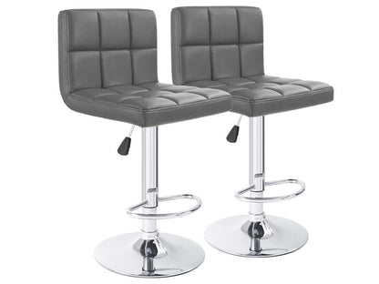 Adjustable Swivel Armless Bar Stools With Pu Leather - The Shopsite