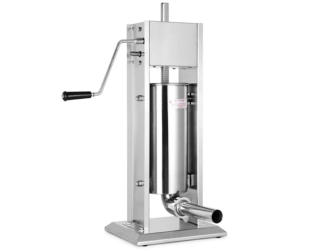 Sausage stuffer with nozzles