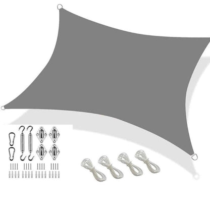 Shade Sail Waterproof 4X4M Grey - The Shopsite